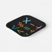 Mathematics Wiskunde Symbol Wiskunde Party Papieren Bordje (Gebogen)