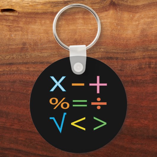 Mathematics Wiskunde Symbol Wiskunde Sleutelhanger (Voorkant)