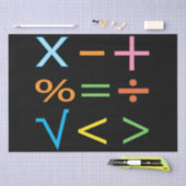 Mathematics Wiskunde Symbol Wiskunde Tissuepapier (Craft)