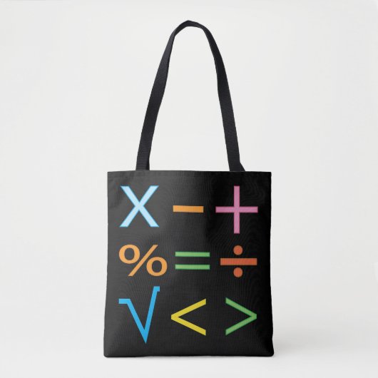 Mathematics Wiskunde Symbol Wiskunde Tote Bag (Voorkant)