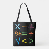Mathematics Wiskunde Symbol Wiskunde Tote Bag (Achterkant)