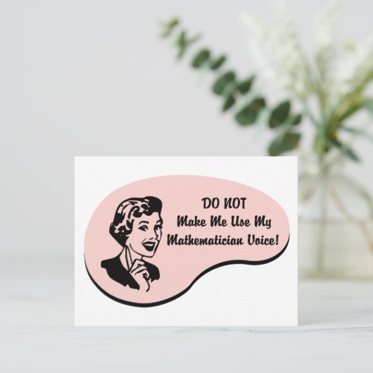 Mathematicus Voice Briefkaart (Staand voorkant)