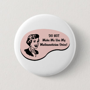 Mathematicus Voice Ronde Button 5,7 Cm