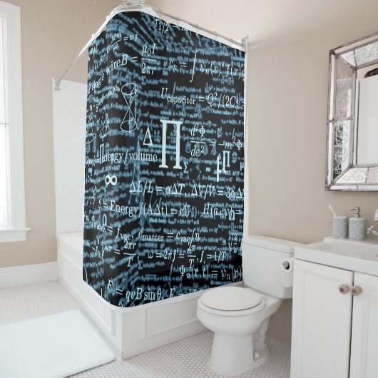 Mathematik Algebra Design Douchegordijn (In situ)