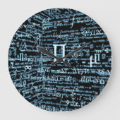 Mathematik Algebra Design Grote Klok (Voorkant)