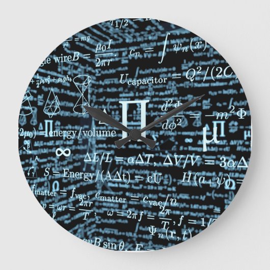 Mathematik Algebra Design Grote Klok (Voorkant)