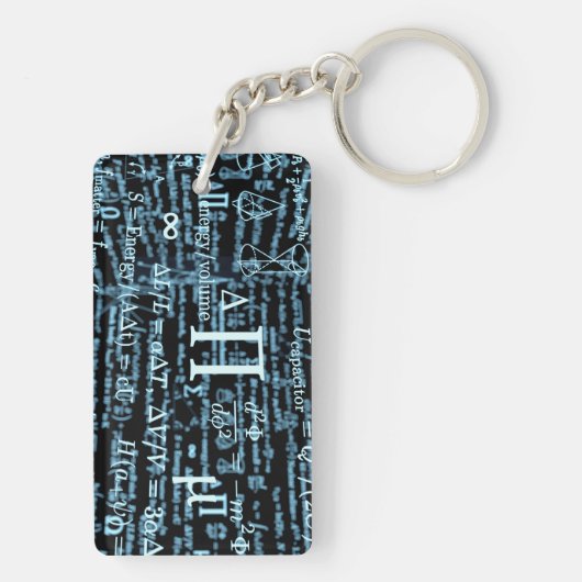 Mathematik Algebra Design Sleutelhanger (achterkant)