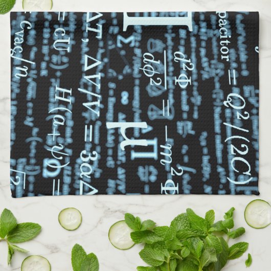 Mathematik Algebra Design Theedoek (Gevouwen)