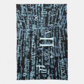 Mathematik Algebra Design Theedoek (Verticaal)