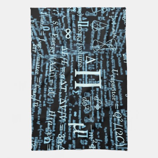 Mathematik Algebra Design Theedoek (Verticaal)