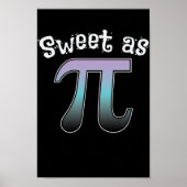 Mathematik Sweet als Pi Poster (Voorkant)