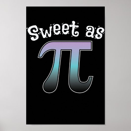 Mathematik Sweet als Pi Poster (Voorkant)