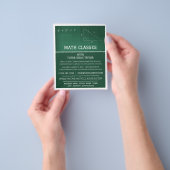 Mathematisch alkboard, Wiskunde klassen Adverteren Flyer (Hand)