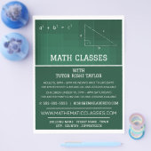 Mathematisch alkboard, Wiskunde klassen Adverteren Flyer (Enkel)