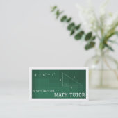 Mathematisch alkboard, Wiskunde Tutor, leraar Visitekaartje (Staand voorkant)