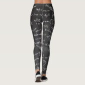 Mathematisch formaat en getallen Gym Workout Yoga Leggings (Achterkant)
