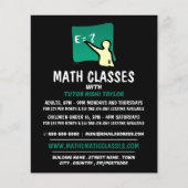 Mathematisch Logo, Wiskunde klassen Adverteren Flyer (Voorkant)