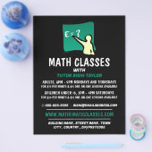 Mathematisch Logo, Wiskunde klassen Adverteren Flyer (Enkel)