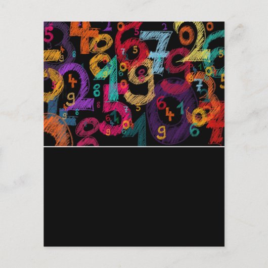 Mathematisch nummerontwerp, Wiskunde klassen Adver Flyer (Achterkant)