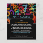 Mathematisch nummerontwerp, Wiskunde klassen Adver Flyer (Voorkant)