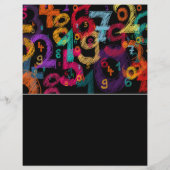 Mathematisch nummerontwerp, Wiskunde klassen Adver Flyer (Achterkant)