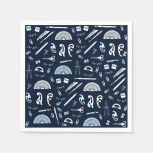 Mathematisch papier Napkins Servet