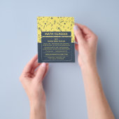 Mathematisch pictogramontwerp, Wiskunde klassen Ad Flyer (Hand)