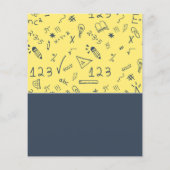 Mathematisch pictogramontwerp, Wiskunde klassen Ad Flyer (Achterkant)