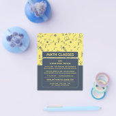 Mathematisch pictogramontwerp, Wiskunde klassen Ad Flyer (Enkel)