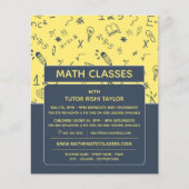 Mathematisch pictogramontwerp, Wiskunde klassen Ad Flyer (Voorkant)