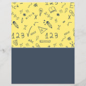 Mathematisch pictogramontwerp, Wiskunde klassen Ad Flyer (Achterkant)