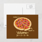 Mathematische formule van het stamboekvolume = Pi* Briefkaart (Voorkant / Achterkant)