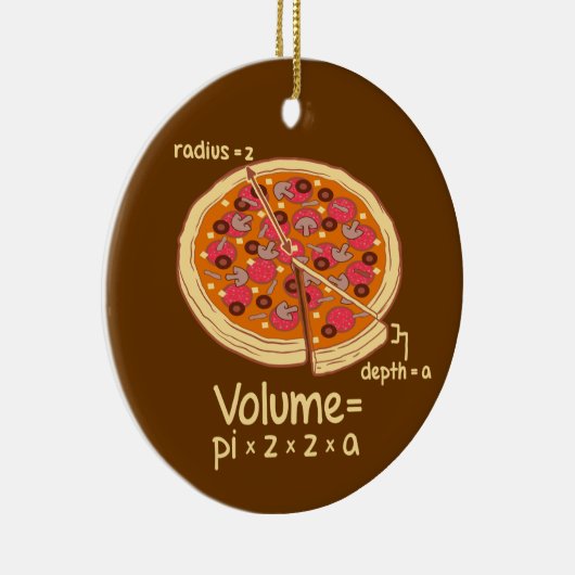 Mathematische formule van het stamboekvolume = Pi* Keramisch Ornament (Rechts)