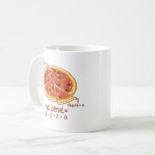 Mathematische formule van het stamboekvolume = Pi* Koffiemok (Voorkant links)