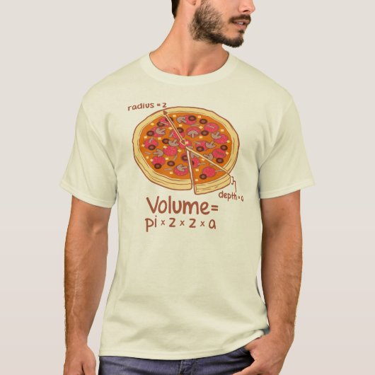 Mathematische formule van het stamboekvolume = Pi* T-shirt (Voorkant)