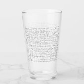 MaThematische Lovers, Wiskunde Formule, Wiskunde G Glas (Achterkant)