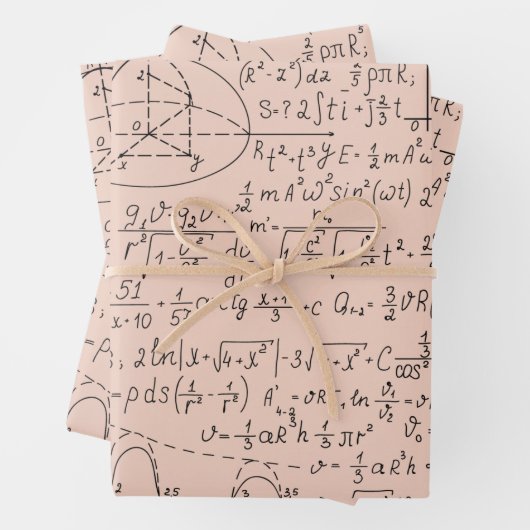 MaThematische Lovers, Wiskunde Formule, Wiskunde G Inpakpapier Vel (In situ)