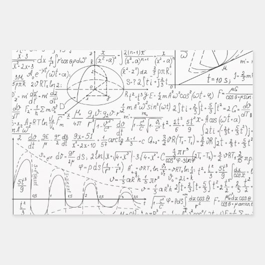 MaThematische Lovers, Wiskunde Formule, Wiskunde G Inpakpapier Vel (Voorkant)