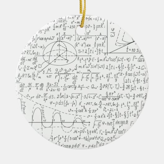 MaThematische Lovers, Wiskunde Formule, Wiskunde G Keramisch Ornament (Voorkant)