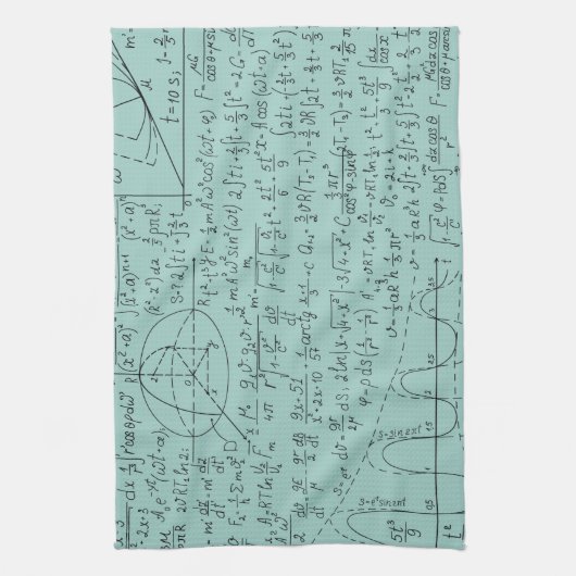 MaThematische Lovers, Wiskunde Formule, Wiskunde G Theedoek (Verticaal)