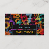 Mathemummer Design, Wiskunde Tutor, leraar Visitekaartje (Voorkant)