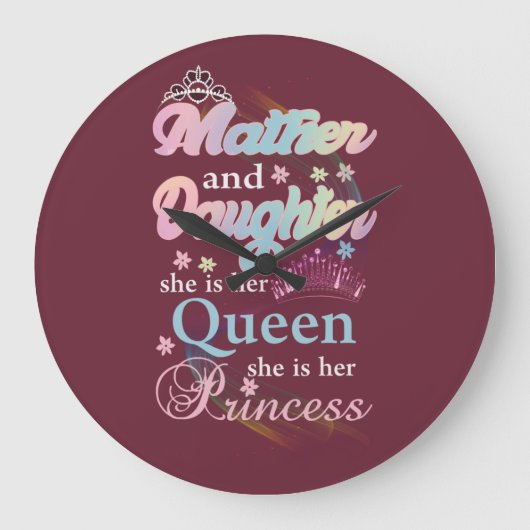 Mather en dochter is haar koningin. grote klok (Voorkant)