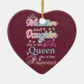 Mather en dochter is haar koningin. keramisch ornament (Voorkant)