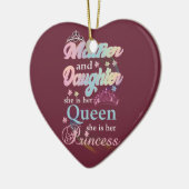 Mather en dochter is haar koningin. keramisch ornament (Links)