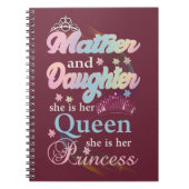 Mather en dochter is haar koningin. notitieboek (Voorkant)