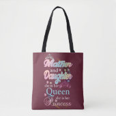 Mather en dochter is haar koningin. tote bag (Voorkant)