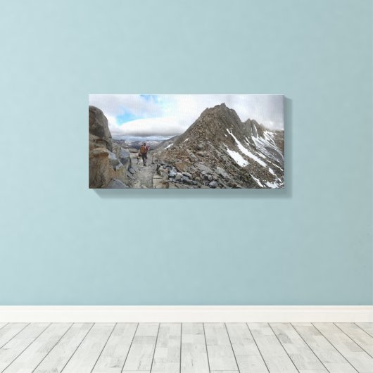 Mather Pass Storm - John Muir Trail - Sierra Canvas Afdruk (Insitu (Houten vloer))