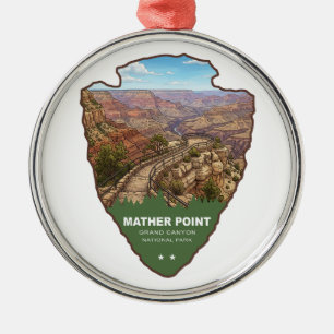 Mather Point Grand Canyon National Park Pijl Metalen Ornament
