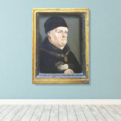 Matheron Diptych: portret van Rene I Canvas Afdruk (Insitu (Houten vloer))