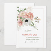 Mather's Day gefeliciteerd Kaart (Voorkant / Achterkant)